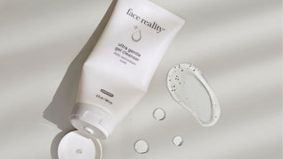 Face Reality Ultra Gentle Cleanser close up with texture