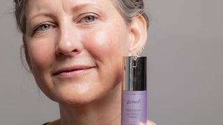 Closeup of woman with GlyMed Plus Firming Serum