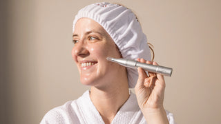 woman using nano pen from Art of Skin Care