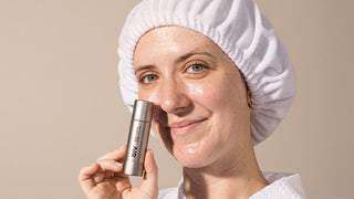 Woman using SIV Biome-Balancing Serum at Art of Skin Care