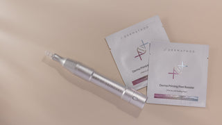 Art of Skin Care Nano Pen with the Dermathod Peel Booster Pad  used to increase peptide serum absorption.