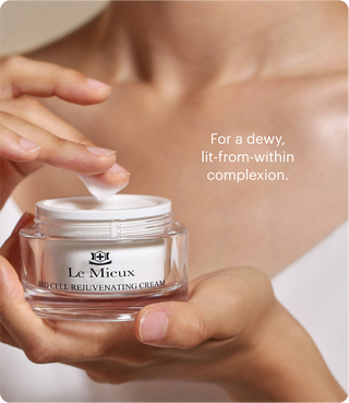 Le Mieux Bio Cell Rejuvenating Cream moisturizer for deep hydration and a dewy, lit-from-within complexion.