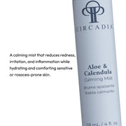 Circadia Aloe & Calendula Calming Mist 118ml bottle — calming facial spray that reduces redness, irritation, and inflammation for sensitive and rosacea-prone skin