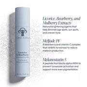 Circadia Licorice and Bearberry Brightening Mist 118ml with key ingredients licorice bearberry and mulberry extracts, Melfade PF bearberry vitamin C complex, and Melanostatin 5 peptide for even pigmentation