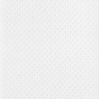 Close-up of a single Art of Skin Care Luxe Toner Pad showing its soft white dotted texture, displayed against a white background.