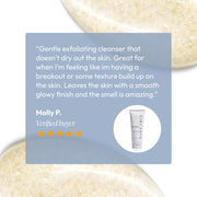 Circadia Micro-Exfoliating Honey Cleanser five-star verified buyer review praising gentle exfoliation and smooth glowy finish