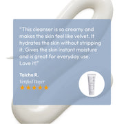 Five-star verified review for Circadia Nourish Cream Cleanser — Taicha R. says it leaves skin feeling like velvet, hydrating without stripping