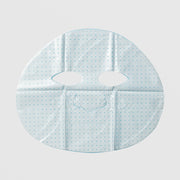 Epicutis Lipid Recovery Mask for Face unfolded light blue dotted sheet mask showing eye and nose cutouts on a light gray background