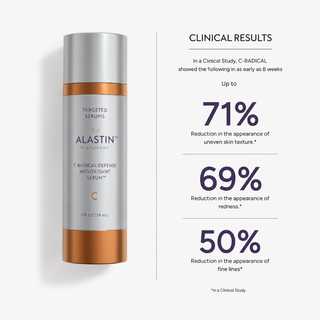 ALASTIN C-RADICAL Serum clinical results: up to 71% less uneven skin texture