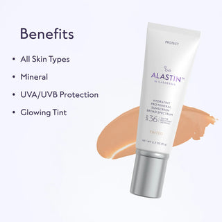 ALASTIN HydraTint Pro Mineral Sunscreen SPF 36 tinted, mineral UVA/UVB protection