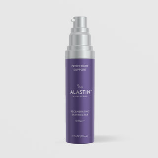 ALASTIN Regenerating Skin Nectar with TriHex+ pump bottle open, cap off, 1 fl oz