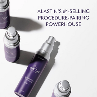 Several bottles of ALASTIN Regenerating Skin Nectar, the brand's top procedure-pairing serum