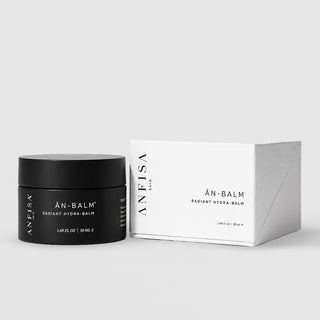 Anfisa Skin AN-BALM Radiant Hydra-Balm 50ml in black jar with white box packaging