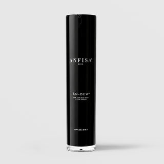 Anfisa Skin AN-DEW 10% Azelaic Acid and PHA Serum 50ml in tall black airless pump bottle for acne and hyperpigmentation