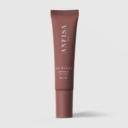 Anfisa Skin AN-GLOSS Ceramide Lip Tint in Spice Cake shade in warm brown squeeze tube for tinted hydrated lips