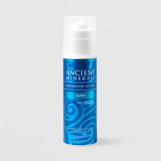 Ancient Minerals Magnesium Lotion Ultra with OptiMSM 5 fl oz fragrance-free airless pump, ultra pure topical magnesium chloride lotion