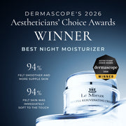 Graphic showing that Bio Cell Rejuvenating Cream won Aestheticians choice award for best night cream of 2026