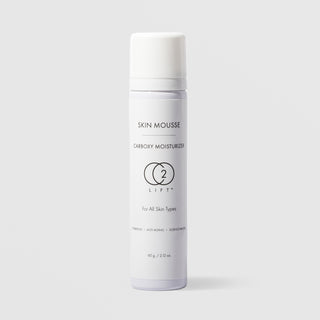 CO2Lift Skin Mousse Carboxy Moisturizer 2.12 oz white airless pump canister for all skin types, hydrating anti-aging science-backed facial moisturizer