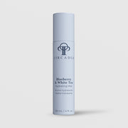 Circadia Blueberry and White Tea Hydrating Mist 118mL 4 fl oz light blue spray bottle on light gray background