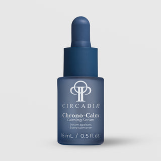  Circadia Chrono-Calm Calming Serum 15mL 0.5 fl oz dark blue dropper bottle on light gray background