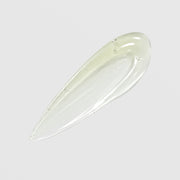 Circadia Lip Renewing Hydrator Naked texture swatch – sheer pale green gel with lightweight watery consistency