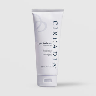 Circadia Lipid Replacing Cleansing Gel 198mL 6.7 fl oz white squeeze tube on light gray background