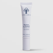 Circadia Moisture on Demand Hydrating Lotion 15mL 0.5 fl oz lavender white squeeze tube on light gray background