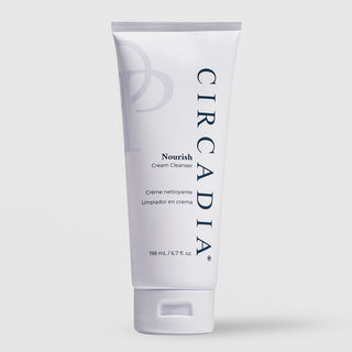 Circadia Nourish Cream Cleanser 6.7 fl oz (198ml) - white squeeze tube with lavender accents