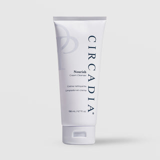 Circadia Nourish Cream Cleanser 6.7 fl oz (198ml) - white squeeze tube with lavender accents