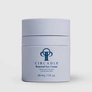 Circadia Renewal Eye Cream 1 fl oz (29ml) - slate blue matte jar with matching lid