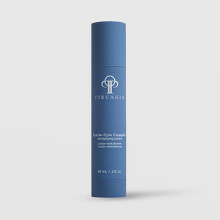Circadia Revita-Cyte Complex Revitalizing Lotion 2 fl oz (59ml) - tall slim deep blue cylindrical bottle