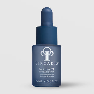 Circadia Serum 71 Renewal Serum 0.5 fl oz (15ml) - deep blue frosted glass dropper bottle
