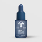 Circadia Serum 71 Renewal Serum 0.5 fl oz (15ml) - deep blue frosted glass dropper bottle