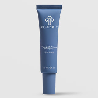 Circadia Tranquili-Cream Calming Lotion 2 fl oz (59ml) - deep blue squeeze tube with nozzle tip