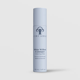 Circadia White Willow & Juniper Clearing Mist 4 fl oz (118ml) - tall slate blue spray bottle