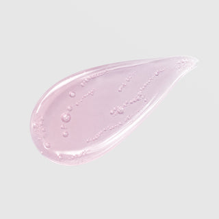 Circadia Lip Renewing Hydrator Hibiscus – soft pink-lavender gel swatch showing sheer luminous moisturizing finish