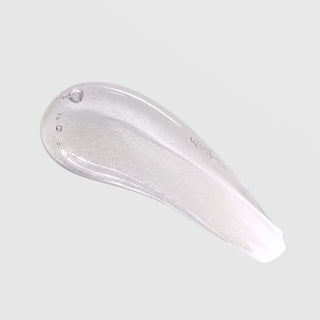 Circadia Lip Renewing Hydrator Watermelon – pearl-silver shimmer gel swatch showing smooth glide-on hydrating texture