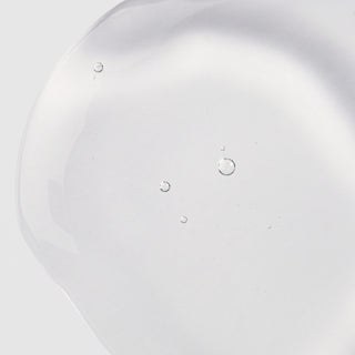 Circadia Lipid Replacing Cleansing Gel texture swatch showing clear lightweight gel consistency with fine micro-bubbles