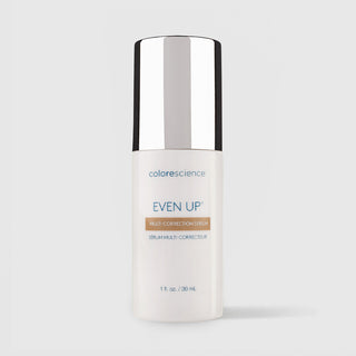 Colorescience Even Up Multi-Correction Serum white bottle with silver cap, 1 fl oz 30ml