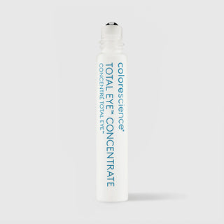 Colorescience Total Eye Concentrate Serum white frosted roll-on applicator bottle with metal ball tip