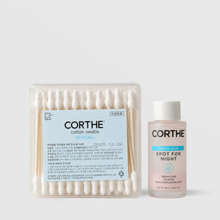 Corthe Dermo Pure Spot For Night spot treatment, 20 mL, with bundled cotton swabs