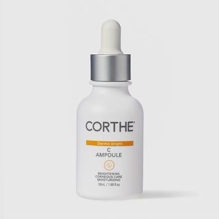 Corthe Dermo Bright C Ampoule bottle on white background