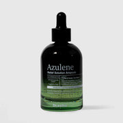 Dr.esthé Azulene Relief Solution Ampoule 50ml green glass dropper bottle with 73% green tea water, natural azulene, and 5000ppm goat milk for advanced soothing