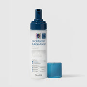 Dr.esthé Dual Barrier Bubble Toner 195ml foam pump bottle without cap for all skin types with 7 hyaluronic acids, ceramide NP, and silverweed extract for dry dehydrated and damaged barrier skin