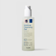 Dr.esthé Moisture Cleansing Gel 200ml pump bottle for all skin types dry and dehydrated skin with 5 probiotics, 5 ceramides, and deep sea water