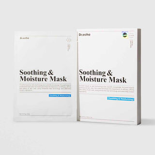 Dr.esthé Soothing and Moisture Sheet Mask single packet and 5-piece box set 30ml for all skin types soothing and moisturizing