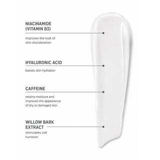EltaMD AM Restore Moisturizer ingredients and texture: niacinamide, hyaluronic acid, caffeine, willow bark extract