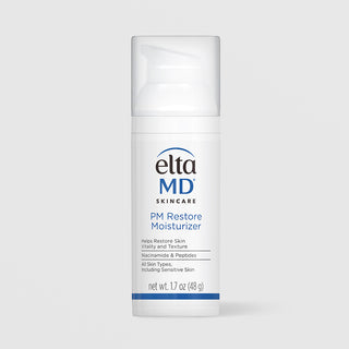 EltaMD PM Restore Moisturizer 1.7 oz niacinamide and peptide anti-aging night moisturizer for all skin types