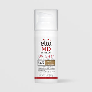 EltaMD UV Clear Broad Spectrum SPF 46 tinted mineral face sunscreen 1.7 oz for acne and rosacea-prone skin