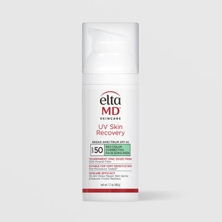 EltaMD UV Skin Recovery Green Tinted SPF 50 red color correcting mineral face sunscreen 1.7 oz